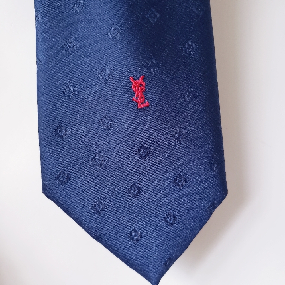 YSL Dark Blue Designer Tie - Picture 2 of 6